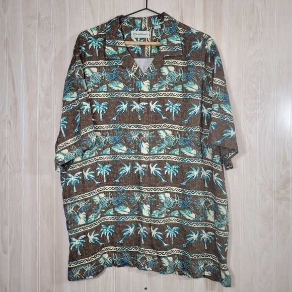 Caribbean Men’s Button-Down Hawaiian Shirt Sz XL - Picture 2 of 5